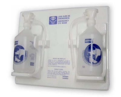 ESTACION LAVAOJOS CON DOS BOTELLAS SERVUS